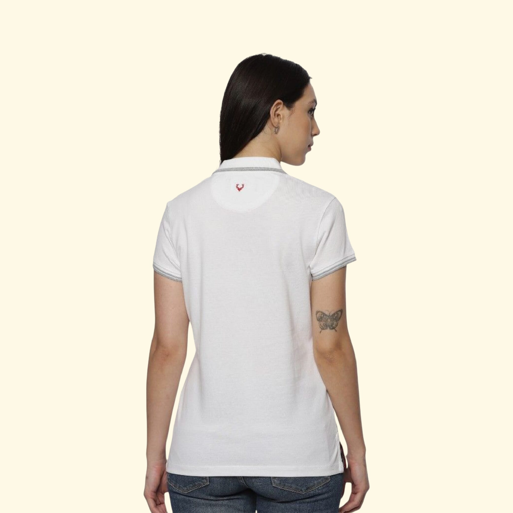 Allen Solly Polo T-shirt Women- White